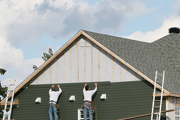 Professional Siding Replacement technician working in Angier, NC